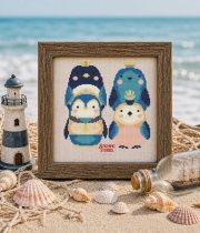 Ключ кольорів DMC та Kreinik до морського набору