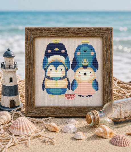 Ключ кольорів DMC та Kreinik до морського набору