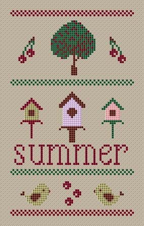 Чорно-білий символьний графік літнього семплера