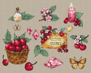 Відьмина вишня — повноколірна схема вишивки хрестиком — зображення 11